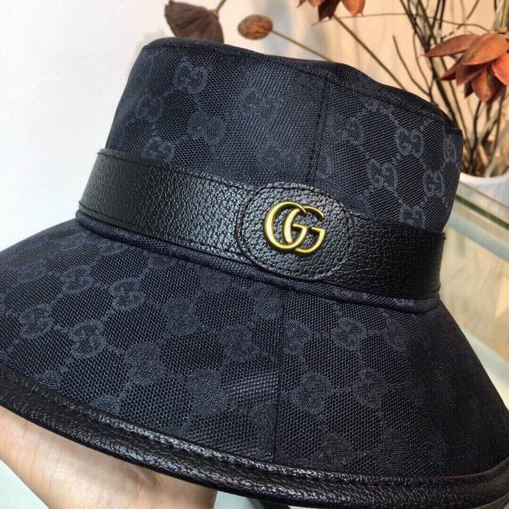 Looopix Gucci Black & Brown Bucket Hat - Gucci Pattern