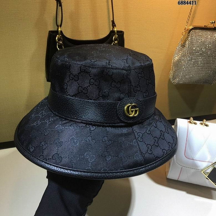 Looopix Gucci Black & Brown Bucket Hat - Gucci Pattern