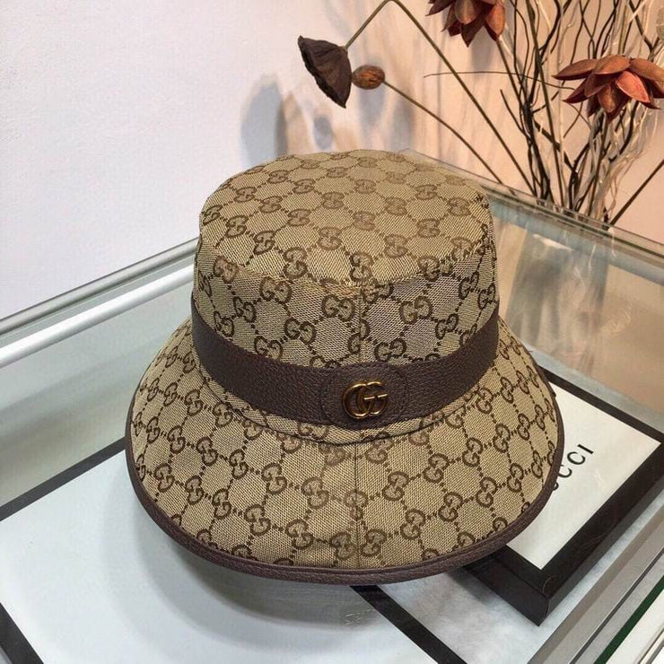Looopix Gucci Black & Brown Bucket Hat - Gucci Pattern