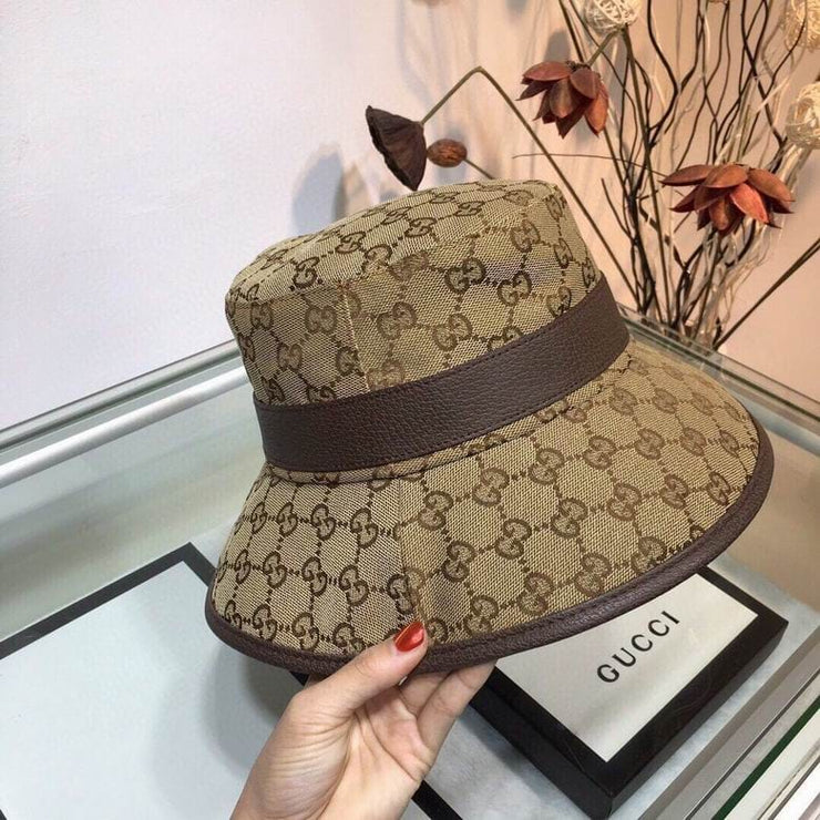 Looopix Gucci Black & Brown Bucket Hat - Gucci Pattern