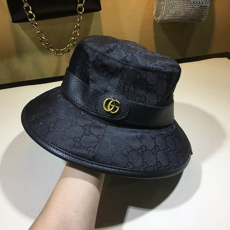 Looopix Gucci Black & Brown Bucket Hat - Gucci Pattern