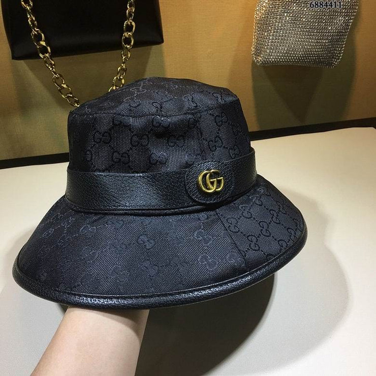 Looopix Gucci Black & Brown Bucket Hat - Gucci Pattern