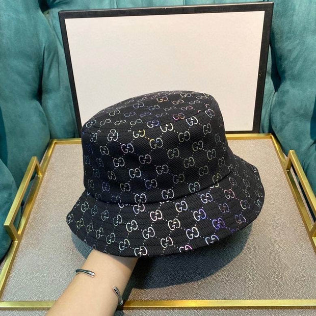 Looopix Gucci Black & White Bucket Hat - Gucci Pattern