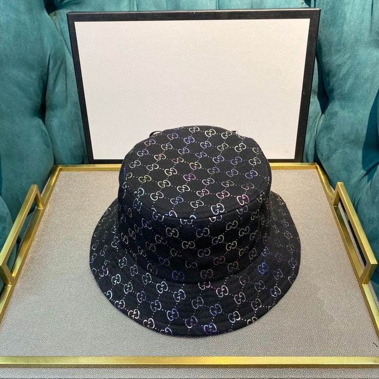 Looopix Gucci Black & White Bucket Hat - Gucci Pattern