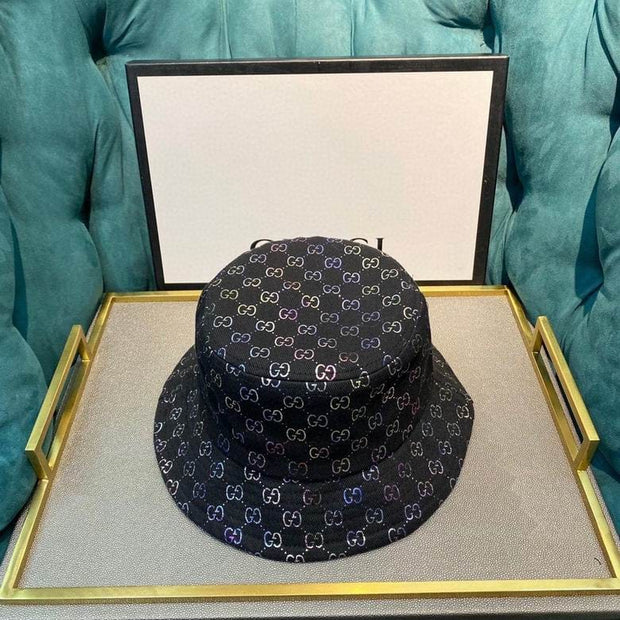 Looopix Gucci Black & White Bucket Hat - Gucci Pattern