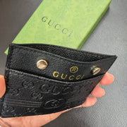 Looopix Gucci Embossed Leather Card Holder Wallet