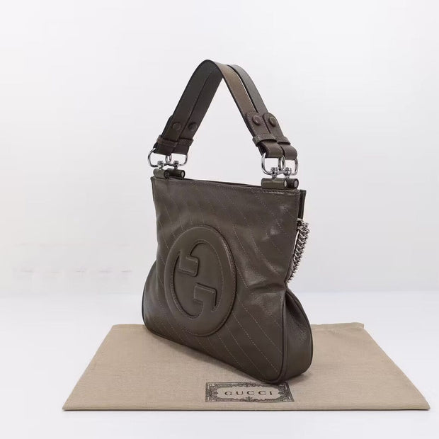 Looopix Gucci Green Leather HandBag