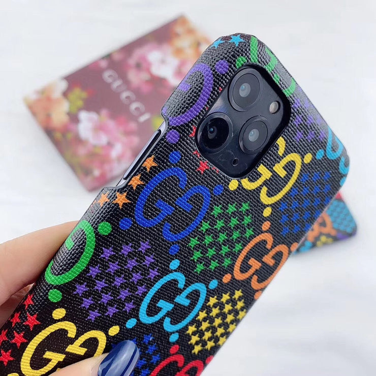 Looopix Gucci Gucci Psychedelic Leather Phone Case For Huawei
