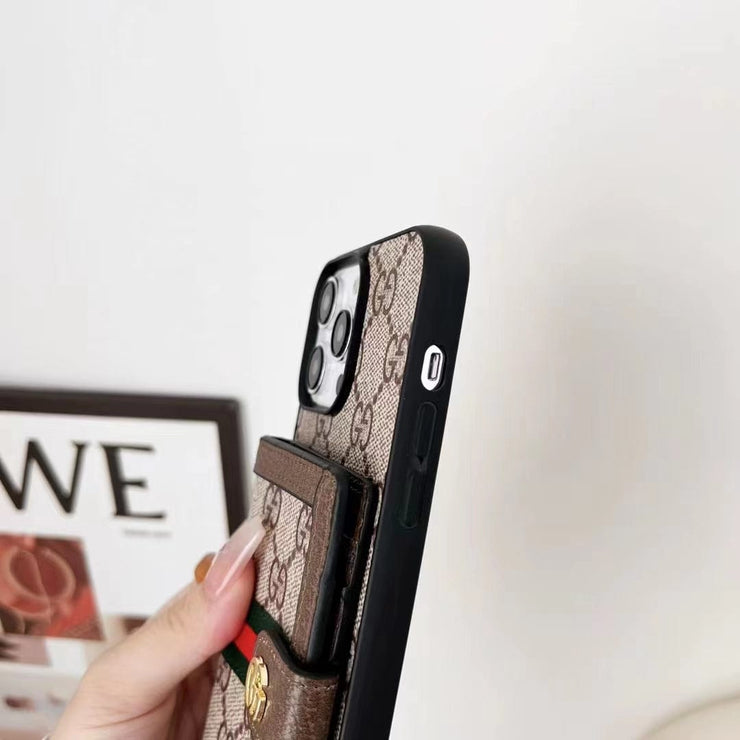 Looopix Gucci iPhone 15 Case with Wrist Strap