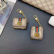 Looopix Gucci Monogram AirPods Covers with Keychain - Set of Four
