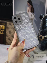 Looopix GUESS Mirror Finish iPhone Cases with Signature Logo Pattern