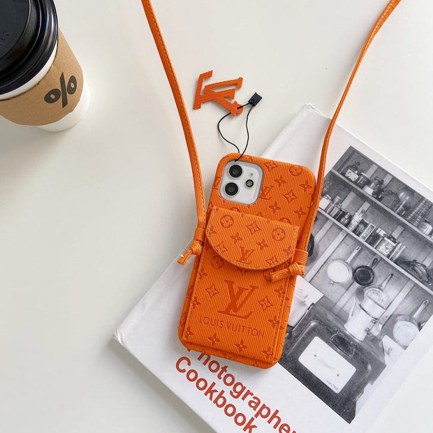 Looopix High End Louis Vuitton iPhone Pocket Cases With Straps