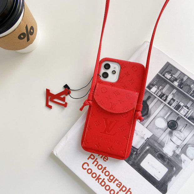 Looopix High End Louis Vuitton iPhone Pocket Cases With Straps