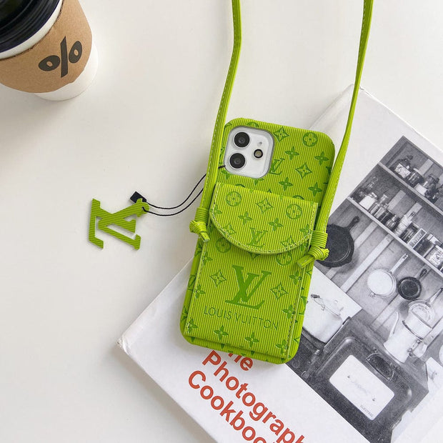 Looopix High End Louis Vuitton iPhone Pocket Cases With Straps