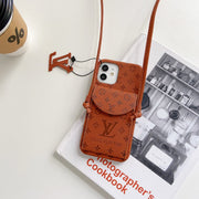 Looopix High End Louis Vuitton iPhone Pocket Cases With Straps