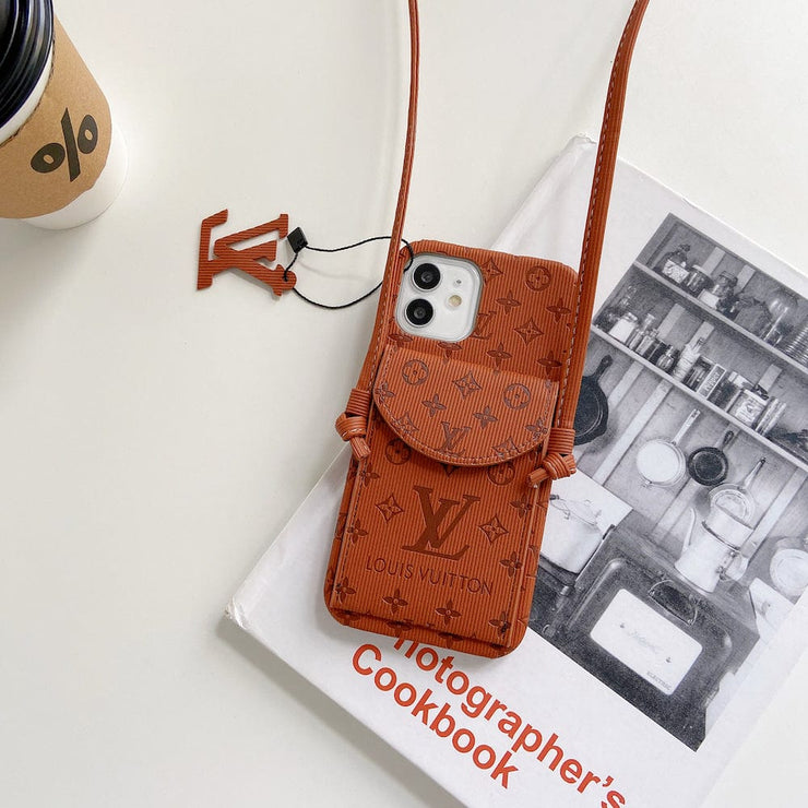 Looopix High End Louis Vuitton iPhone Pocket Cases With Straps