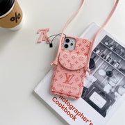 Looopix High End Louis Vuitton iPhone Pocket Cases With Straps