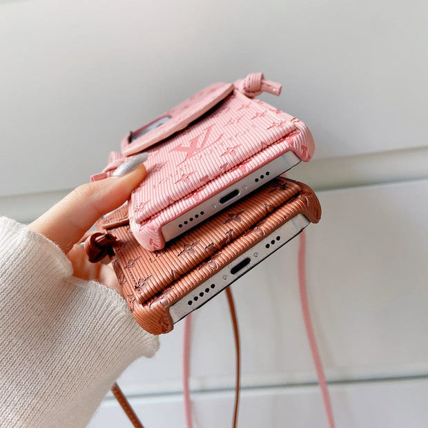 Looopix High End Louis Vuitton iPhone Pocket Cases With Straps