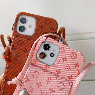 Looopix High End Louis Vuitton iPhone Pocket Cases With Straps