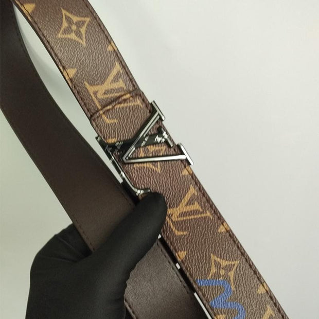 Looopix High Fashion Leather Louis Vuitton Belt for men