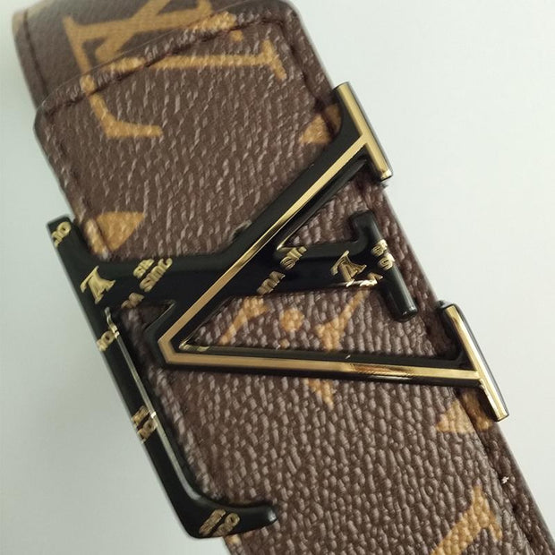 Looopix High Fashion Leather Louis Vuitton Belt for men