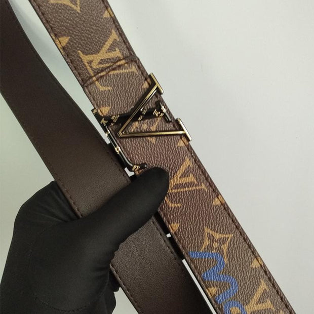 Looopix High Fashion Leather Louis Vuitton Belt for men