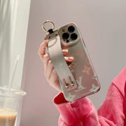 Looopix iPhone 12 - 15 Pro Max Leather Case With Cotton Candy