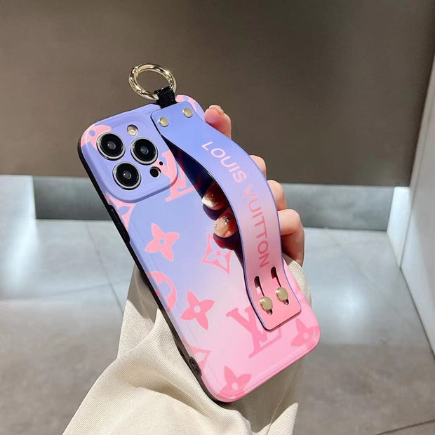 Looopix iPhone 12 - 15 Pro Max Leather Case With Cotton Candy