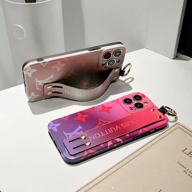 Looopix iPhone 12 - 15 Pro Max Leather Case With Cotton Candy