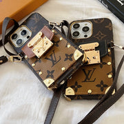 Looopix iphone 12 - 15 Pro Max Louis Vuitton Crossbody With Cash Card Holder