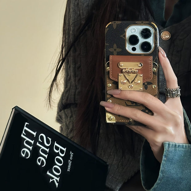 Looopix iphone 12 - 15 Pro Max Louis Vuitton Crossbody With Cash Card Holder