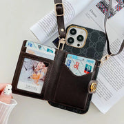 Looopix iphone 12 - 15 Pro Max Luxury Cross Body Case With iphone Case