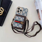 Looopix iphone 12 - 15 Pro Max Luxury Cross Body Case With iphone Case