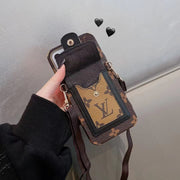 Looopix iPhone 14 Pro Max Case With Chain Strap Card Holder