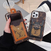 Looopix iPhone 14 Pro Max Case With Chain Strap Card Holder