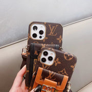 Looopix iPhone 14 Pro Max Case With Chain Strap Card Holder