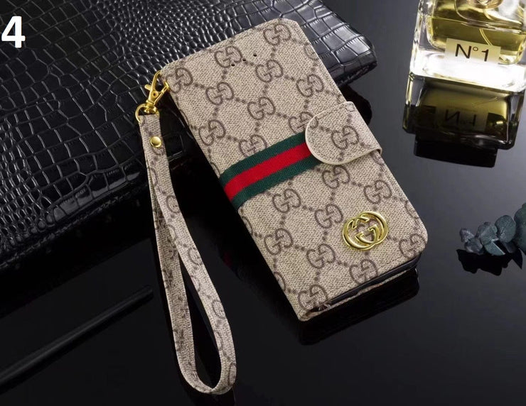 Looopix Leather Gucci Folio Phone Cases for iPhone 14 | iPhone 15 | iPhone 16