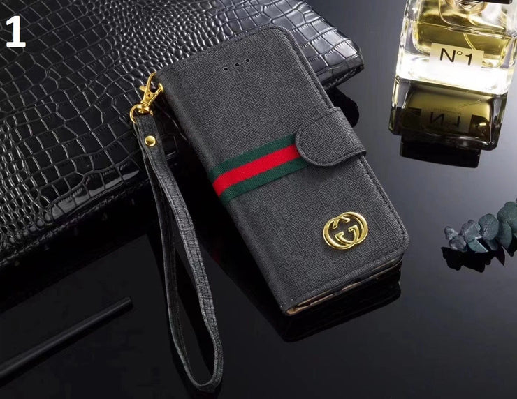 Looopix Leather Gucci Folio Phone Cases for iPhone 14 | iPhone 15 | iPhone 16