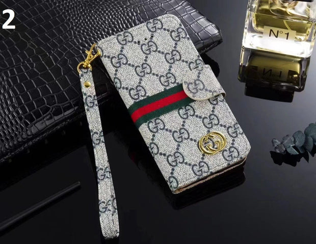 Looopix Leather Gucci Folio Phone Cases for iPhone 14 | iPhone 15 | iPhone 16