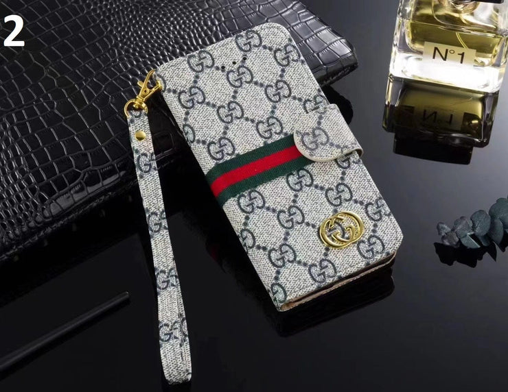 Looopix Leather Gucci Folio Phone Cases for iPhone 14 | iPhone 15 | iPhone 16