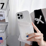 Looopix Leather Hermes iphone Case With Double Card Holder