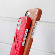 Looopix Leather Hermes iphone Case With Double Card Holder