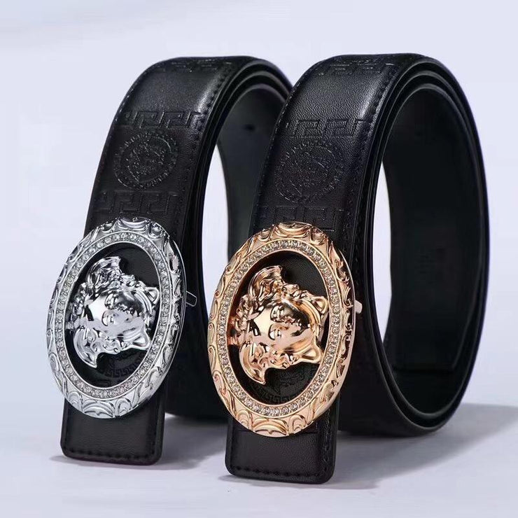 Looopix Leather High Quality Versace Belt For Men And Women
