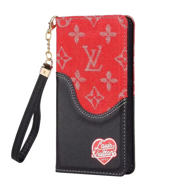 Looopix Leather Louis Vuitton Folio iPhone Cases