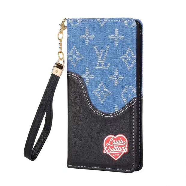 Looopix Leather Louis Vuitton Folio iPhone Cases
