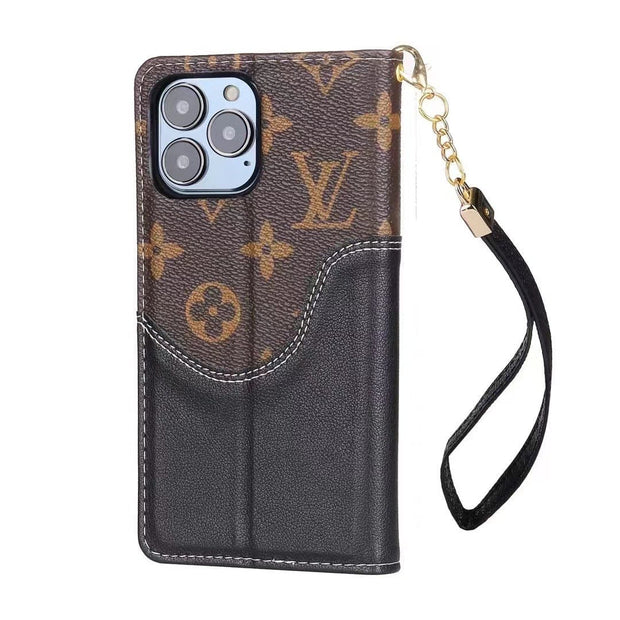 Looopix Leather Louis Vuitton Folio iPhone Cases