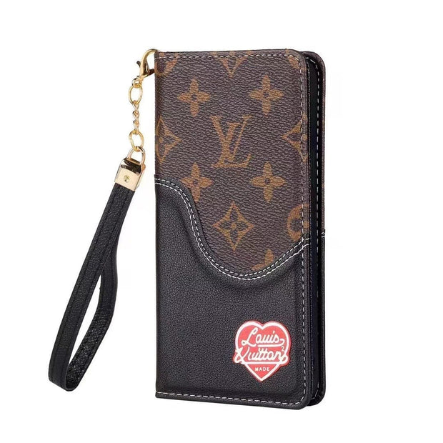 Looopix Leather Louis Vuitton Folio iPhone Cases
