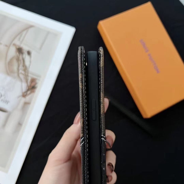 Looopix Leather Louis Vuitton Folio iPhone Cases