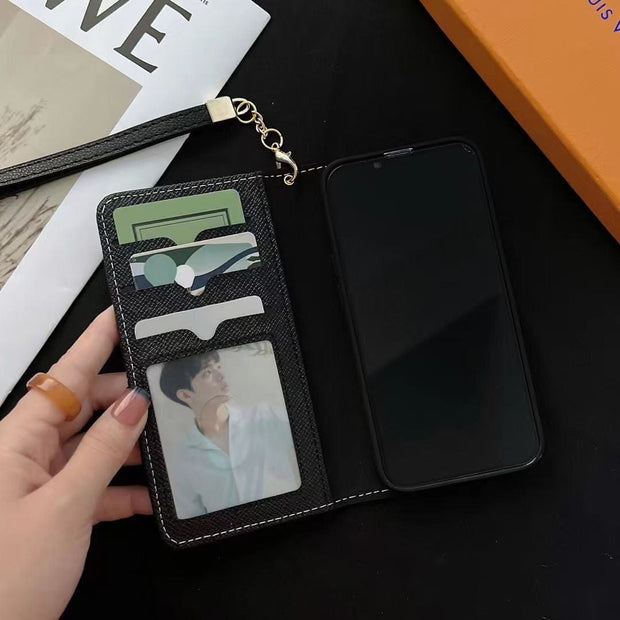Looopix Leather Louis Vuitton Folio iPhone Cases