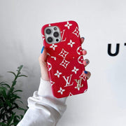 Looopix Leather Louis Vuitton Phone Case for iPhone 15